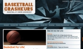 Webdesign für basketball-crashkurs